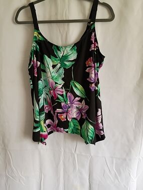 Women's Floral Lilac And London Size Xxl Pajama Set With Pockets.